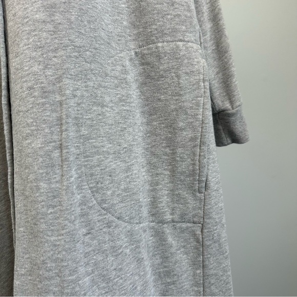 Gray Long Button-Up Robe - Picture 9 of 17